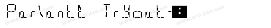 Parlante Tryout字体转换